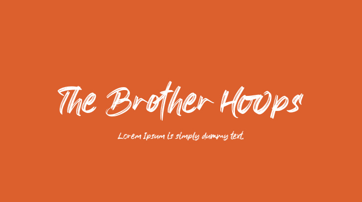 The Brother Hoops Font