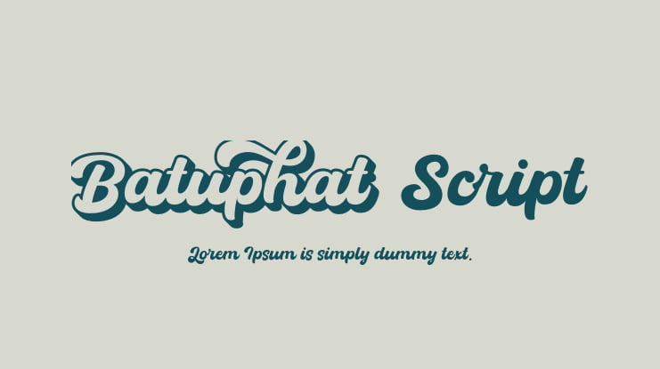 Batuphat Script Font Family