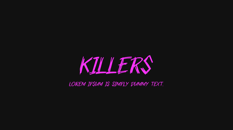 KILLERS Font