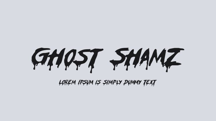 Ghost ShamZ Font