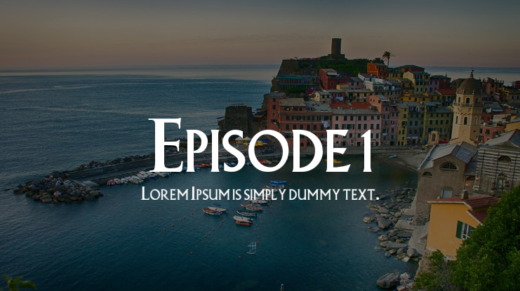 Episode 1 Font