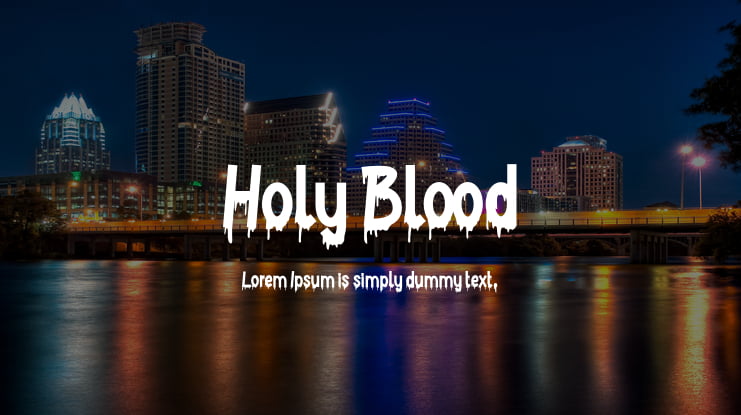 Holy Blood Font