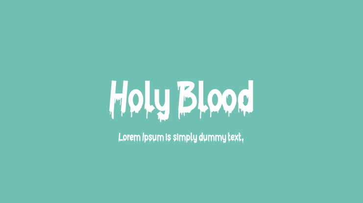Holy Blood Font