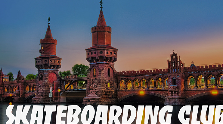 Skateboarding Club Font