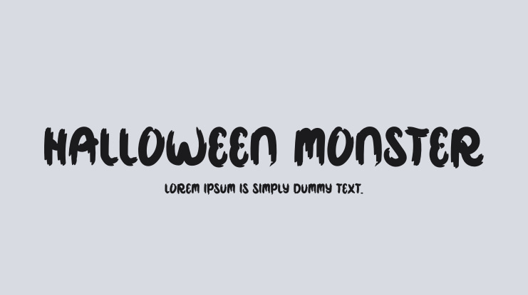 Halloween Monster Font