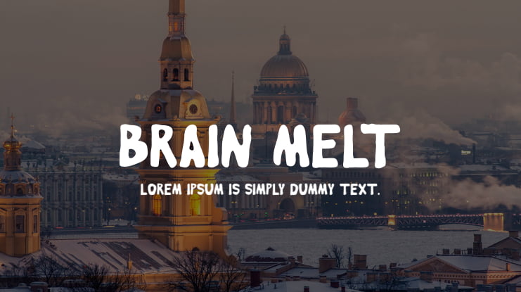 Brain Melt Font