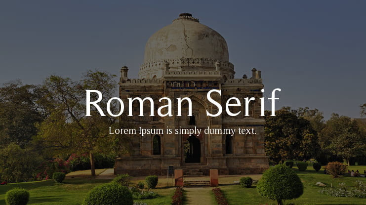 Roman Serif Font Family