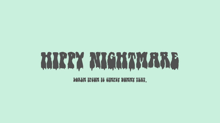 Hippy Nightmare Font