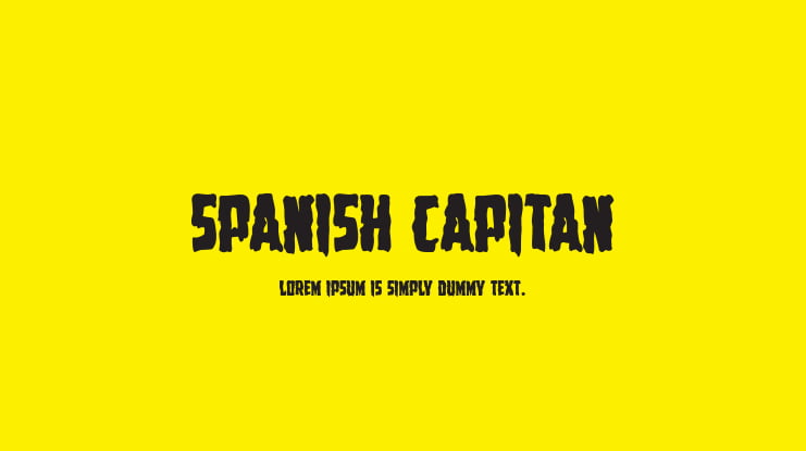 Spanish Capitan Font