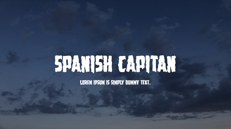 Spanish Capitan Font