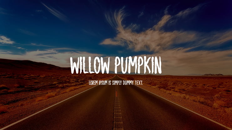 Willow Pumpkin Font