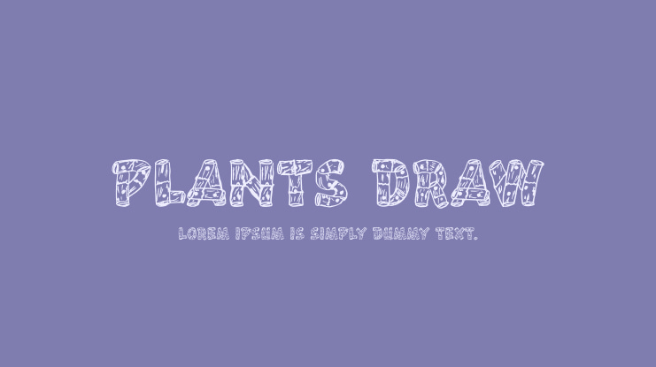 PLANTS DRAW Font