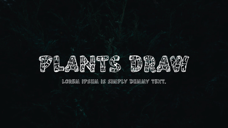 PLANTS DRAW Font