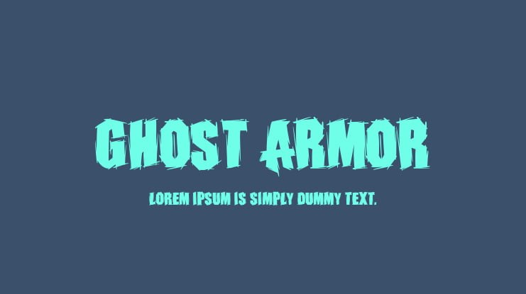 Ghost Armor Font