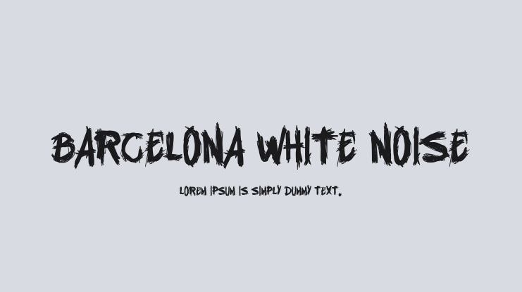 Barcelona White Noise Font