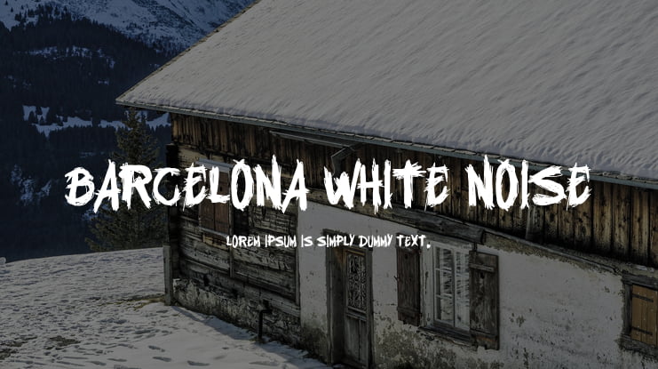 Barcelona White Noise Font