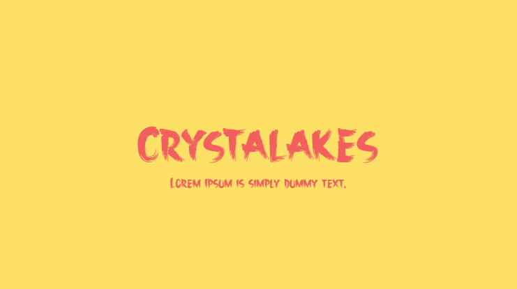 Crystalakes Font