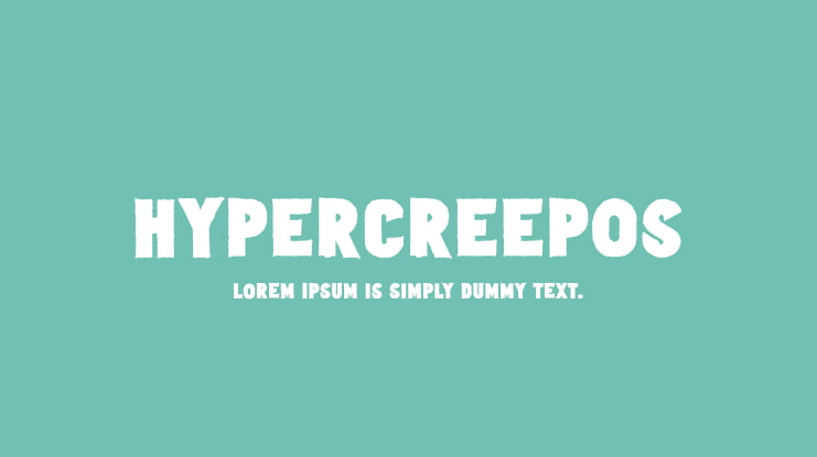 Hypercreepos Font