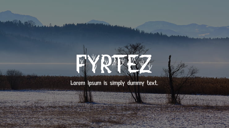 FYRTEZ Font