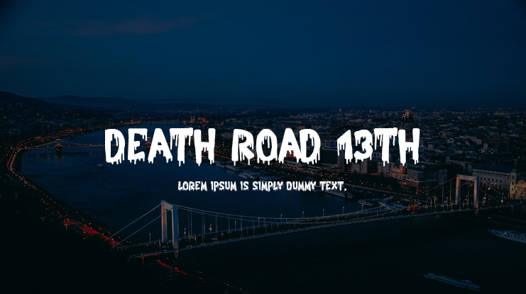 Death Road 13th Font
