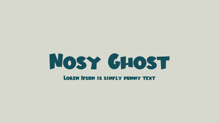 Nosy Ghost Font