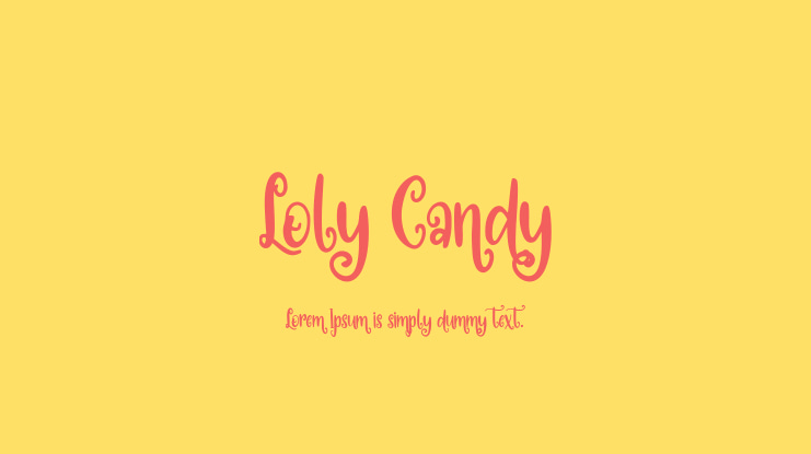 Loly Candy Font
