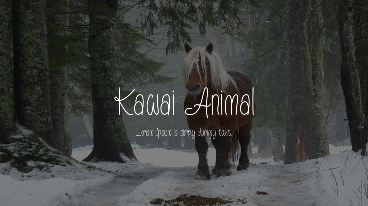 Kawai Animal Font