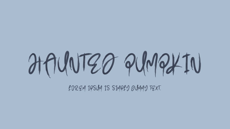 Haunted Pumpkin Font