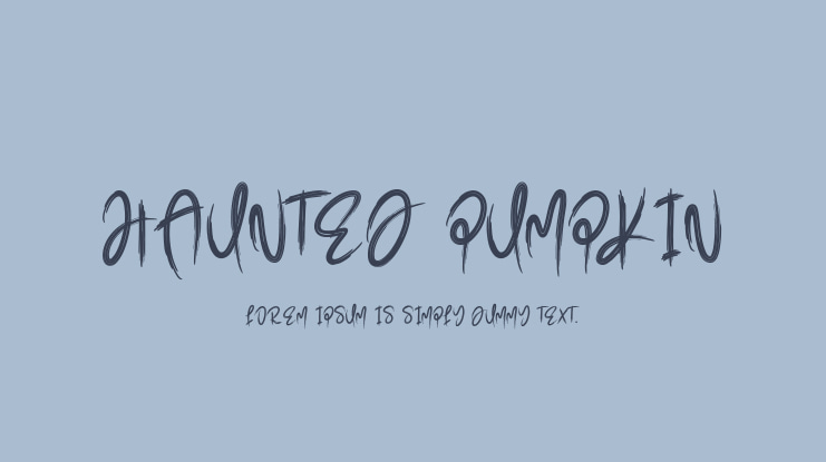 Haunted Pumpkin Font