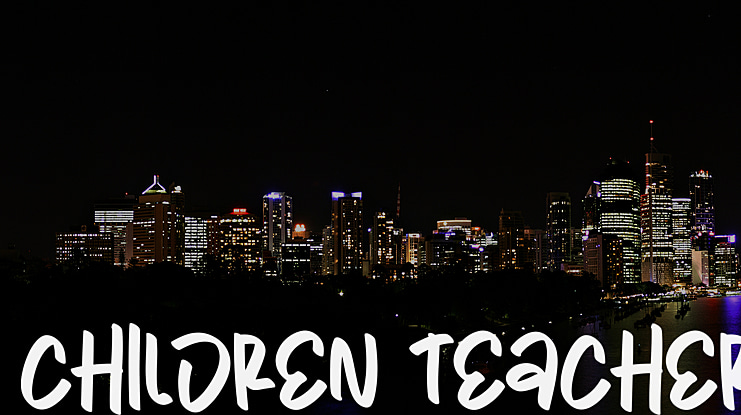 Children Teacher Font