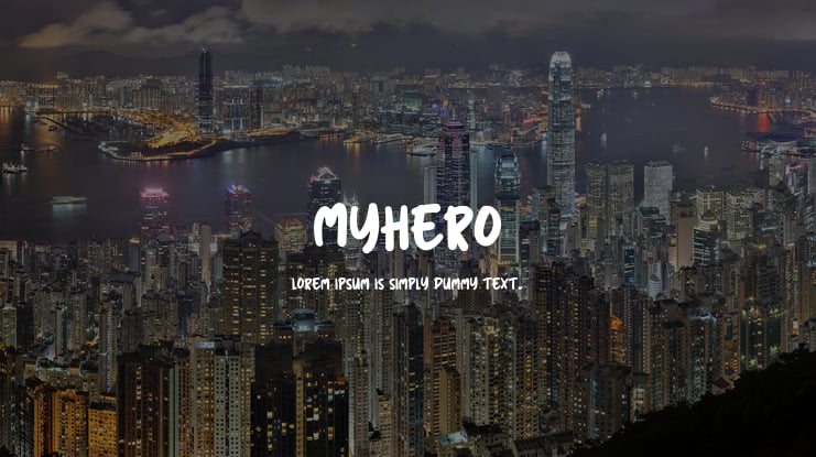 Myhero Font