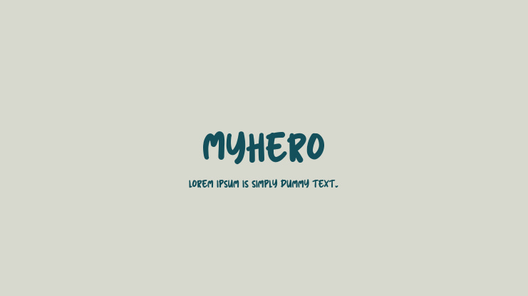 Myhero Font
