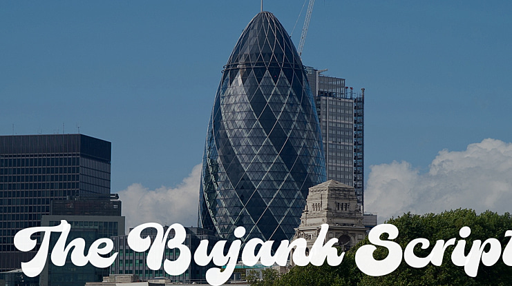 The Bujank Script Font