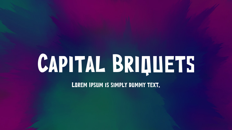 Capital Briquets Font