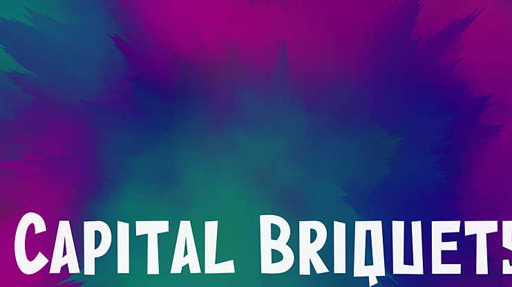 Capital Briquets Font