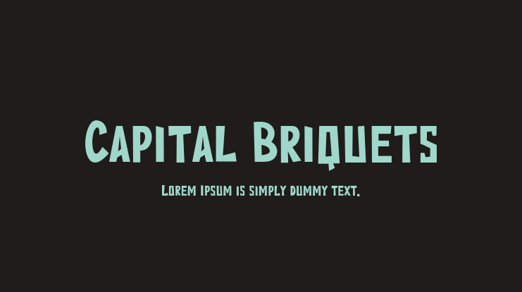 Capital Briquets Font