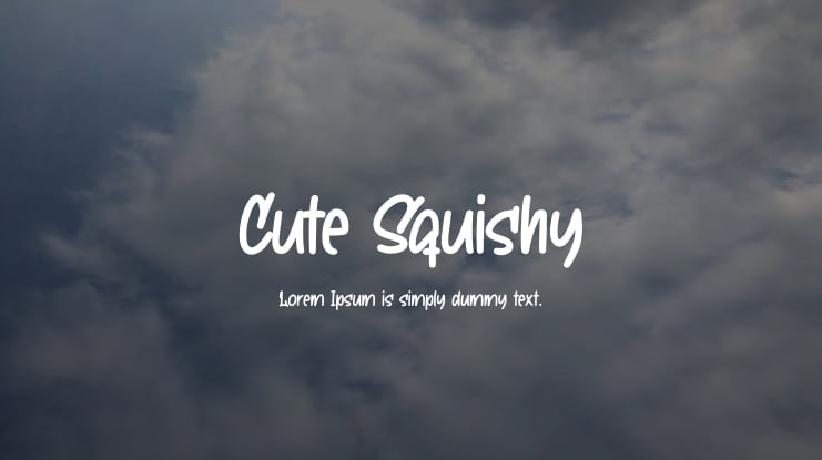 Cute Squishy Font