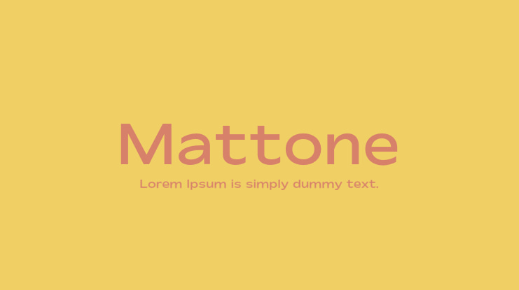 Mattone Font