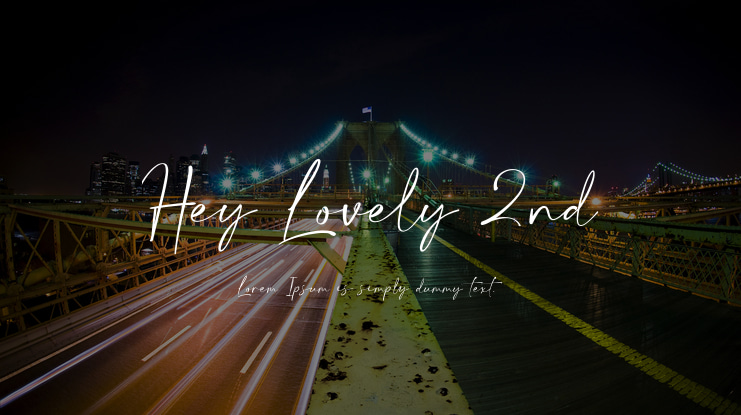 Hey Lovely 2nd Font Family