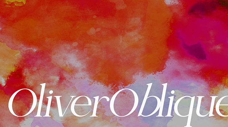 OliverOblique Font Family