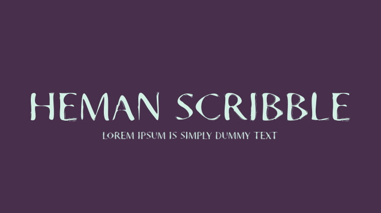 Heman Scribble Font