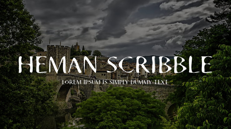 Heman Scribble Font