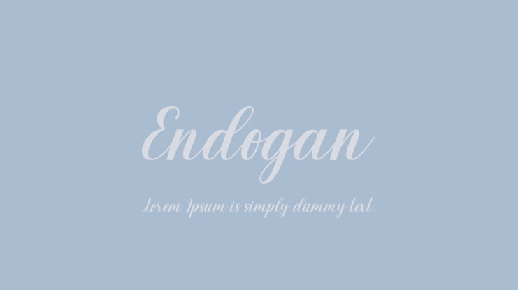 Endogan Font