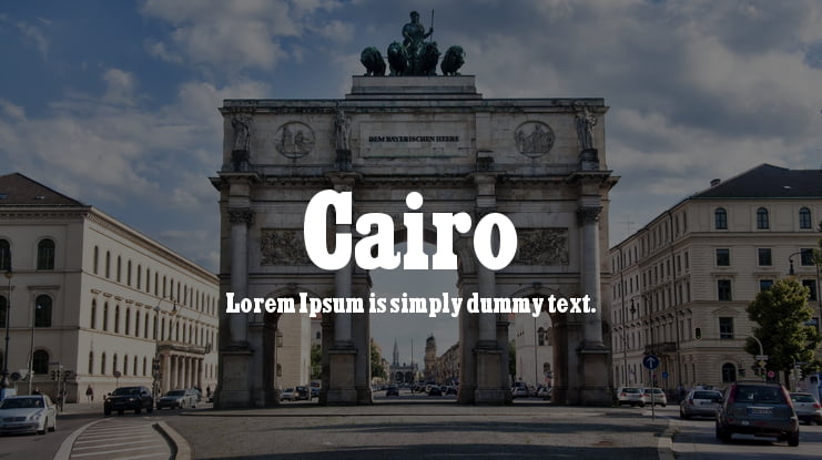 Cairo Font