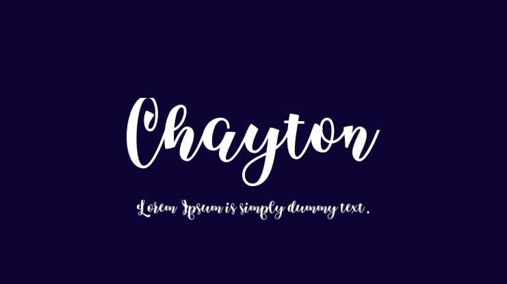 Chayton Font