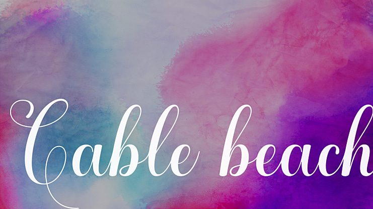 Cable beach Font