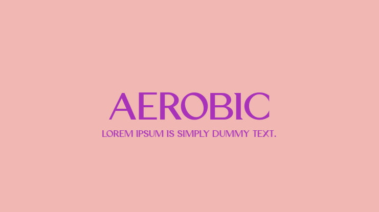 AEROBIC Font
