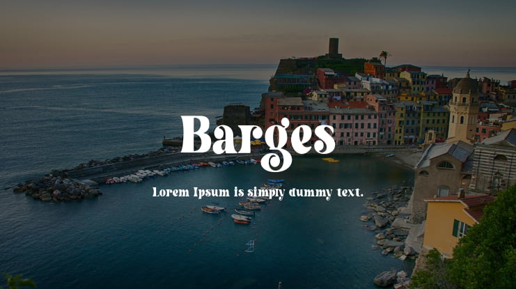 Barges Font