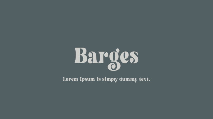 Barges Font