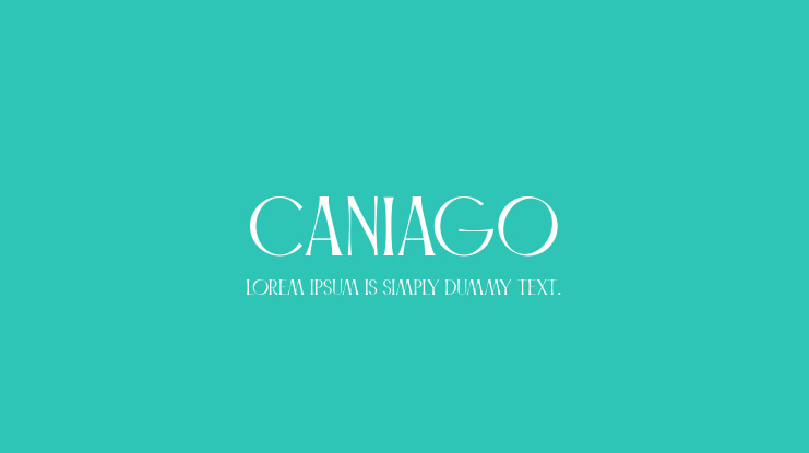 Caniago Font